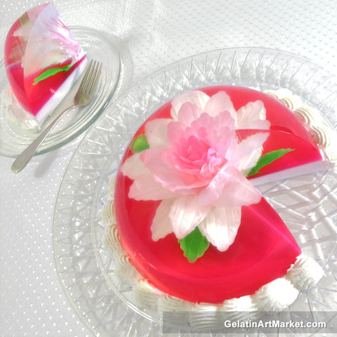 Pink Gelatin Art Cake