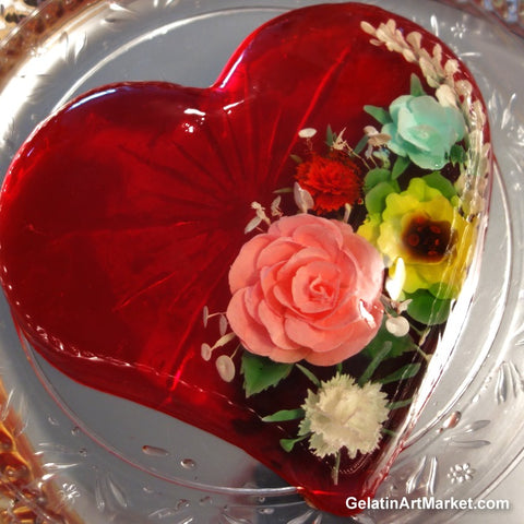 Gelatin art Heart