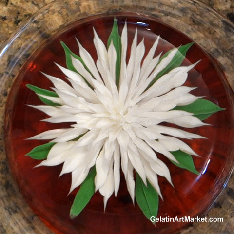 3D gelatin flower