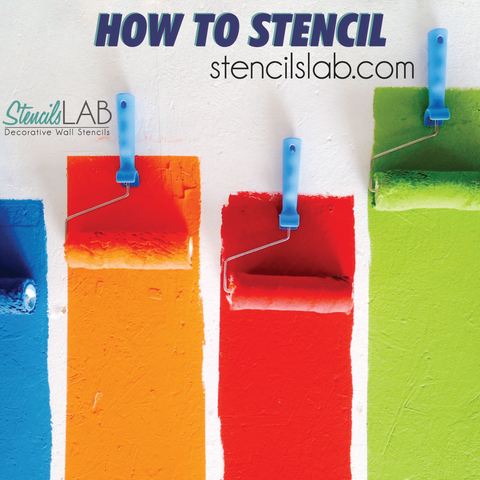 How to paint Wall Stencil, Floor Stencil and Tile Stencil. StencilsLAB Tutorial
