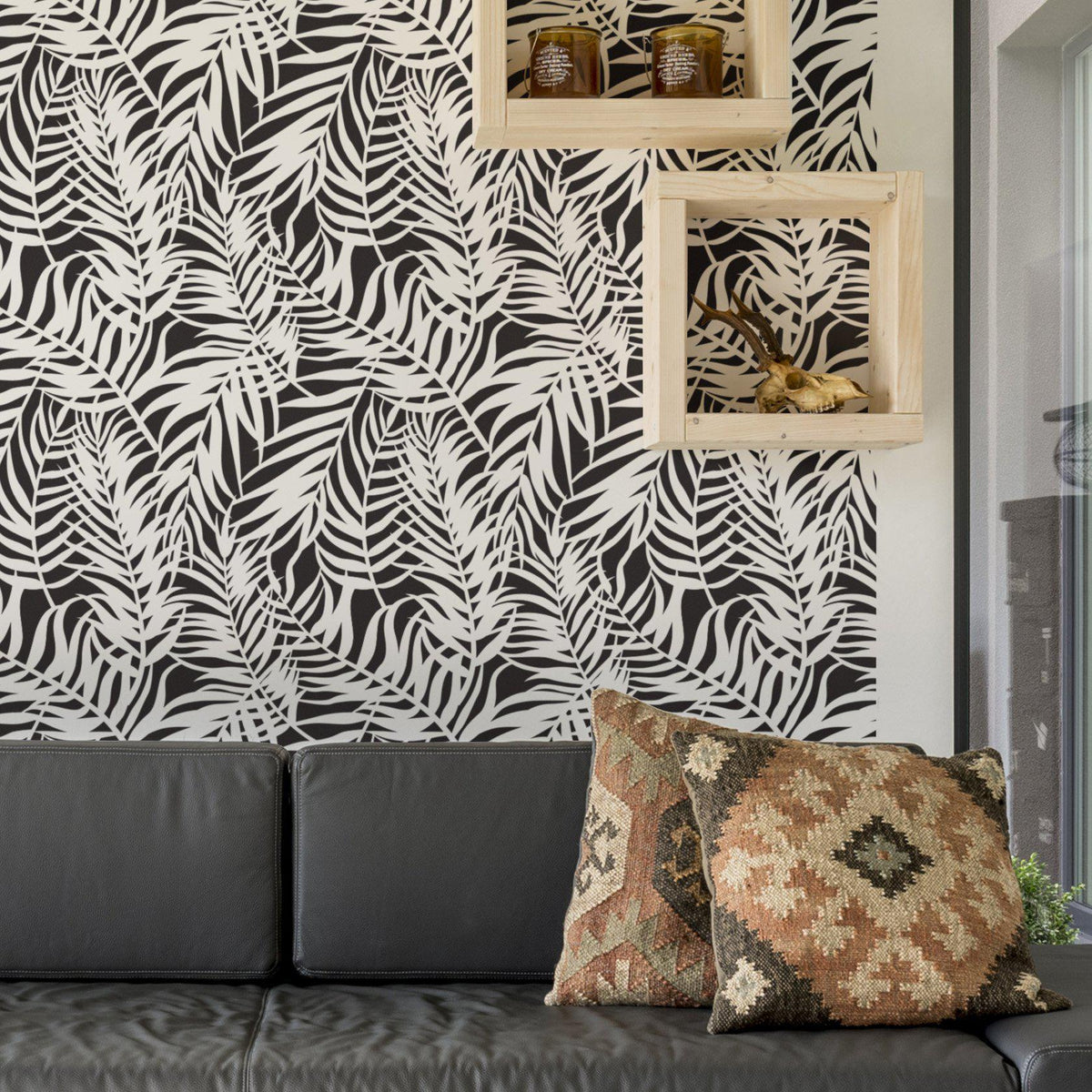 JUNGLE - Palm Wall Stencil - Floral Design Wall Art Stencils Large Reu –  StencilsLAB Wall Stencils