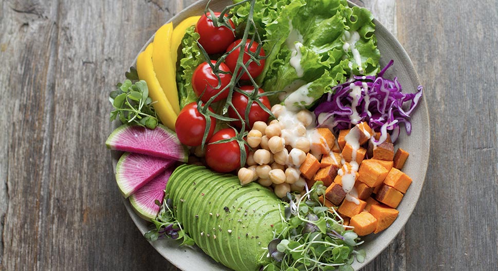 Colourful food for gut health