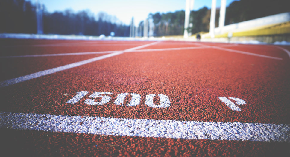 interval training on a track
