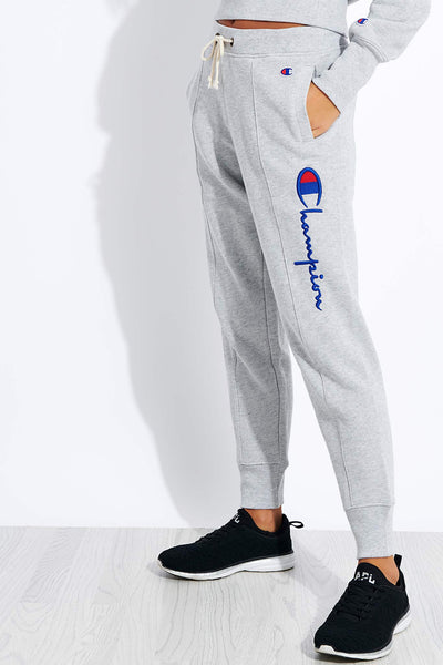 Script Logo Rib Cuff Pant - Grey 