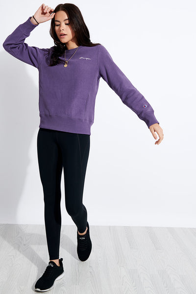 purple champion crewneck sweatshirt