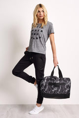 Balsa201 Weekender Bag - Black Marble image 3 - The Sports Edit