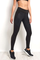 Michi Barre Legging - Black Python image 1 - The Sports Edit