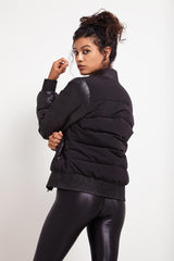 ADIDAS Cozy Down Bomber Black image 3 - The Sports Edit