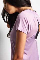 Under Armour Fly-By Short Sleeve Tee - Fresh Orchid image 3 - The Sports Edit