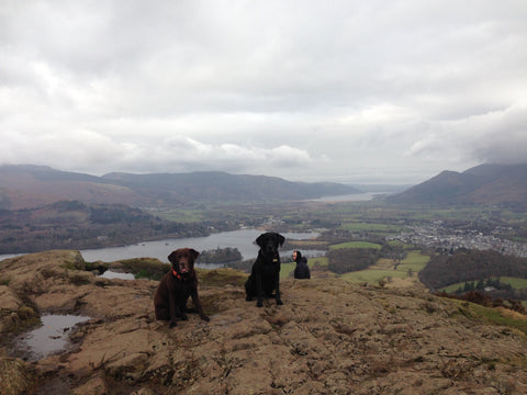 Walla Crag summit, above Derwentwater in the Lake District