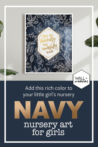 navy wall art