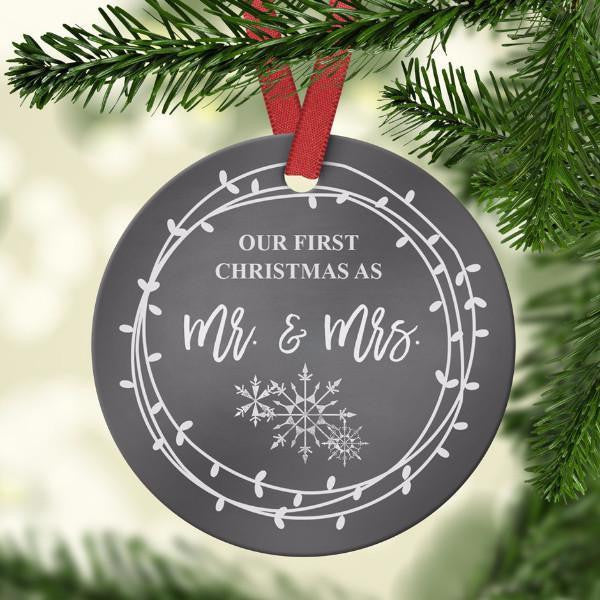 first christmas mr and mrs ornament