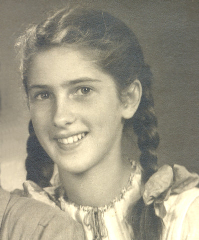 Irene Moscey as a young girl