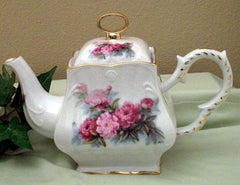 Peony Square Porcelain Teapot