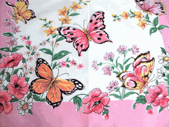 Butterflies Vintage Style Hanky
