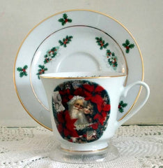 Catherine Tea Cup Vintage Santa