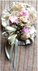 Evelyn One of a Kind Satin Corsage