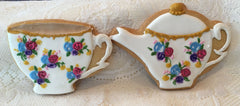 Extra Fancy Tea Cup and Teapot Cookies