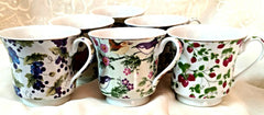 Fruit and Floral Chintz Bulk Discount Tea Cups