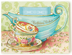 Kimberly Shaw Tea Greeting Card with Tea