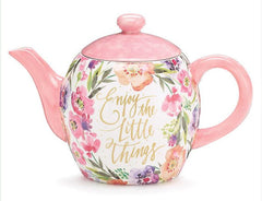 Enjoy the Little Things Teapot