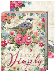 Live Simply Bird Purse Notepad