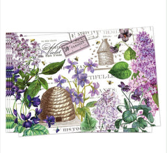 Lilacs and Violets Turkish Cotton Placemats