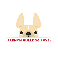 French Bulldog Love Logo