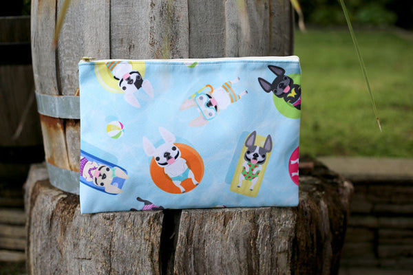French Bulldog Love Summer Collection Pouch