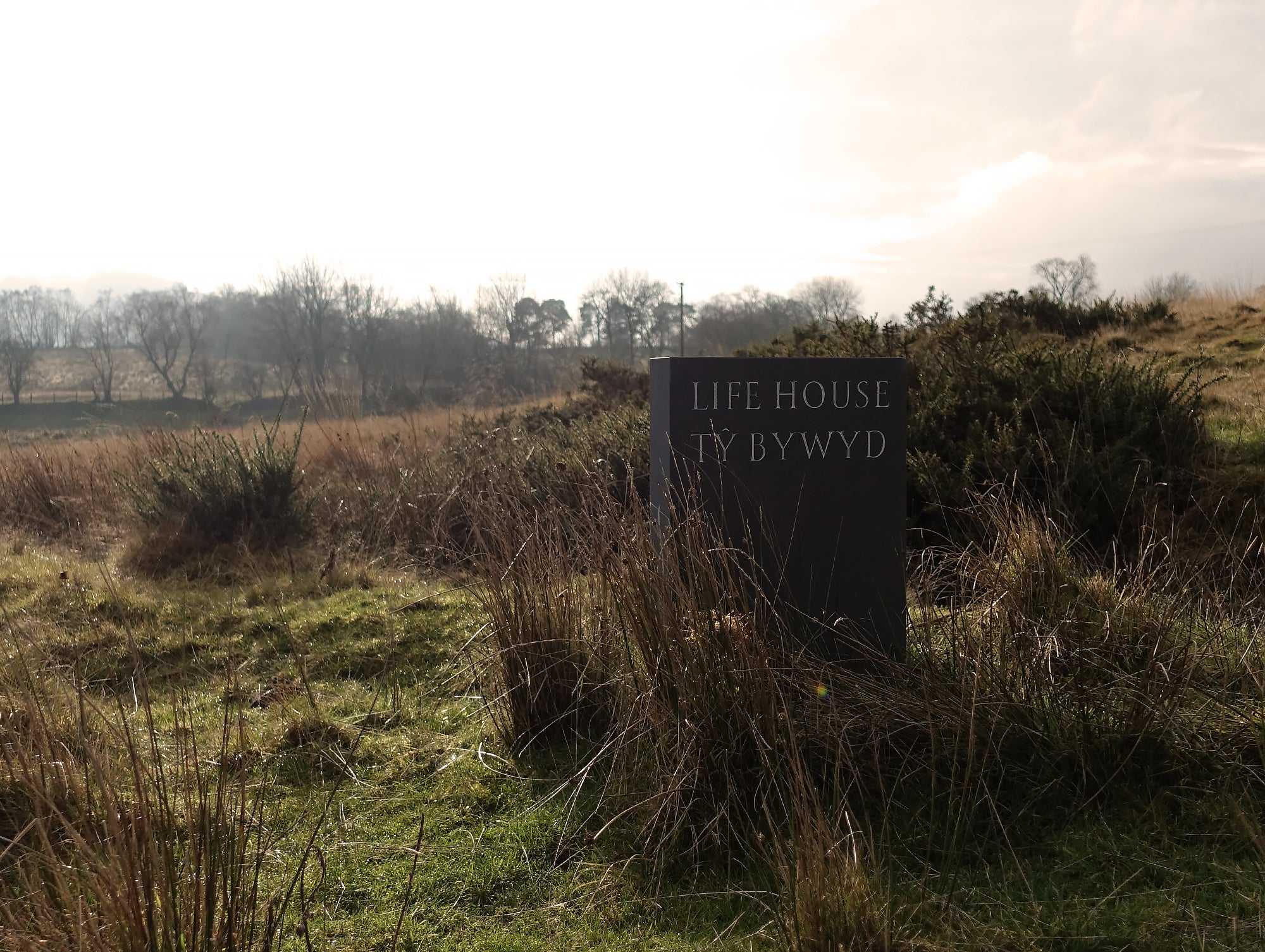 John Pawson's Life House - Exterior House Sign