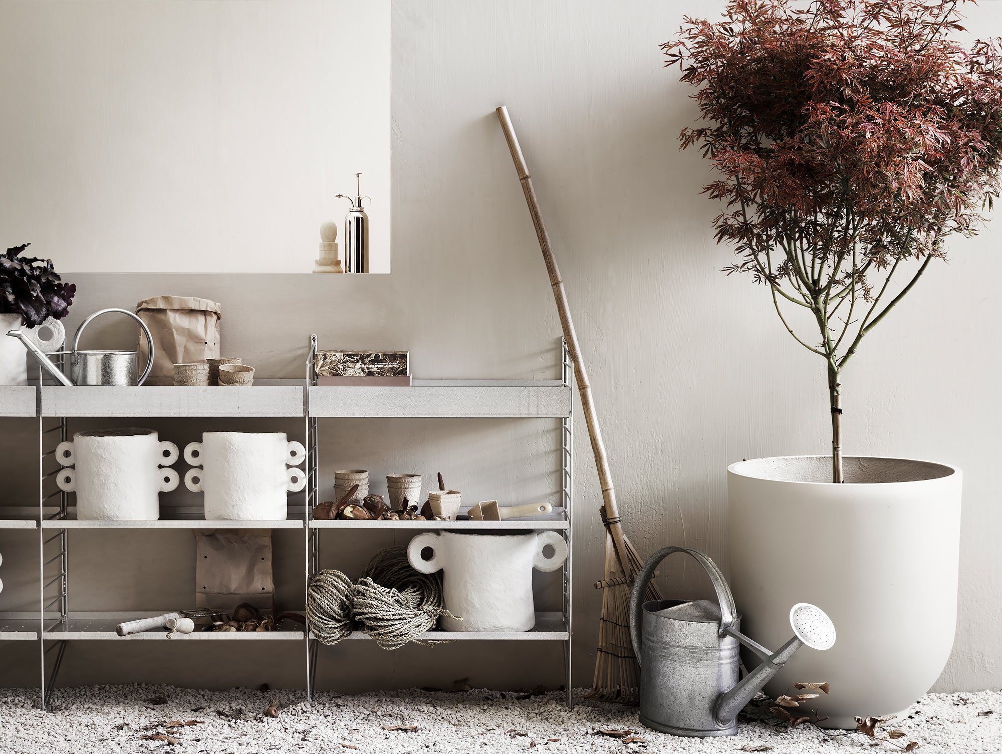 String Galvanised Shelves