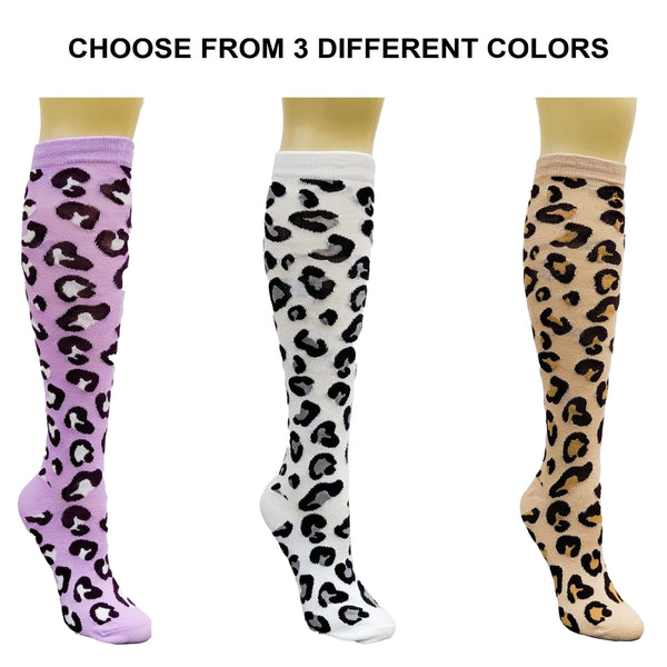 security equilibrium balance Animal (Leopard) Print Socks (Knee High)