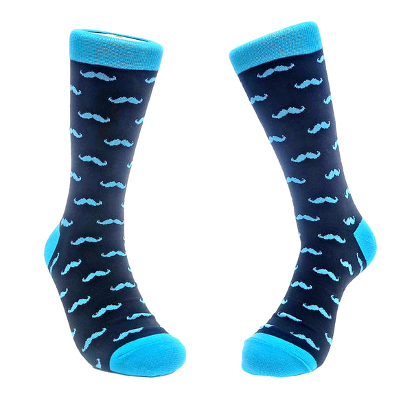 mustache socks mens