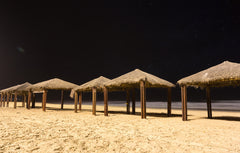 wooden gazeebo beach shade
