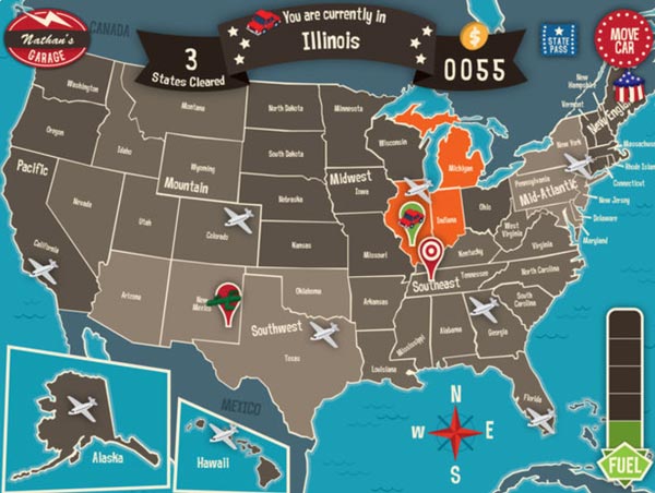 Geography Drive USA screen sample