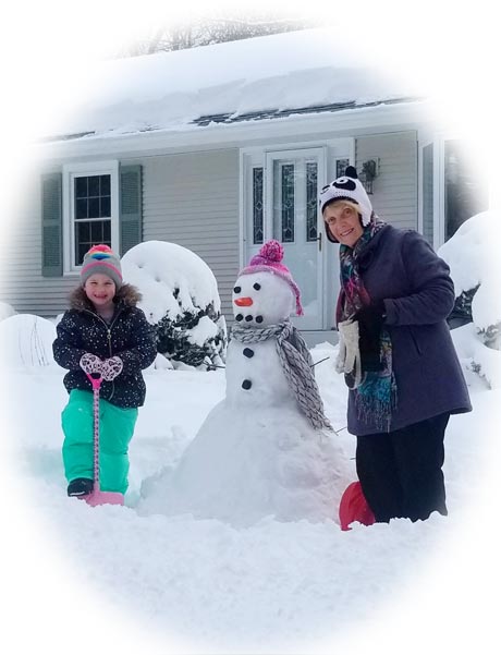 Casey and Maryellen snow photo