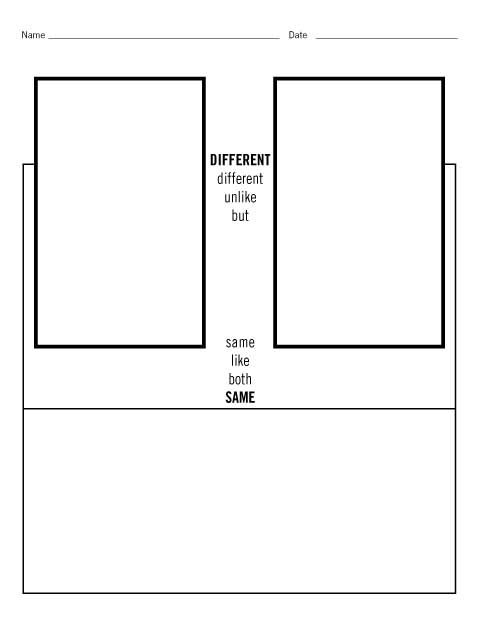 Compare-Contrast Blank Side