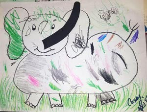 Casey’s Elephant Drawing