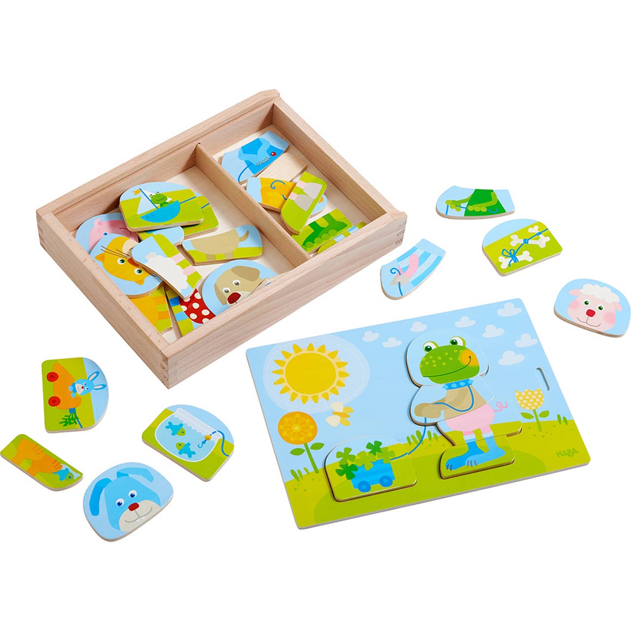Wooden Puzzle Merry Animal Mix and Match