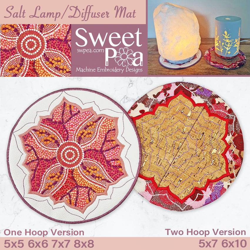 In The Hoop Embroidery - Salt or Diffuser Mat