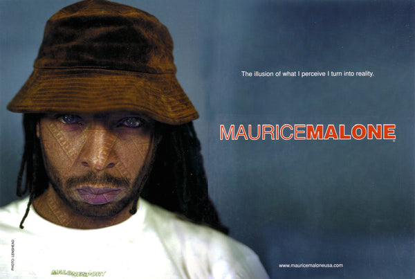 Denim designer Maurice Malone in iconic 90's streetwear advertisement