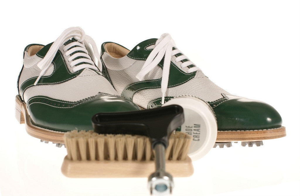 Treccani Milano leather golf shoes for the golf blog