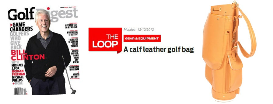 Golf Digest Features Treccani Milano Golf Bags 