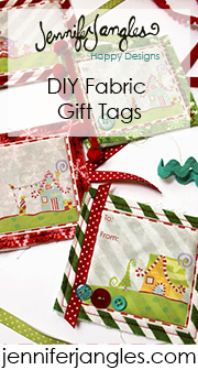 fabric gift tags