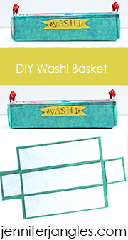 washi tape basket diy