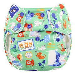 Blueberry Simplex One-Size All-in-One Diaper - print - bedtime story