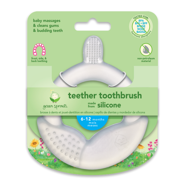 green sprouts silicone teether