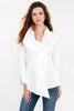 Vivienne Asymmetric Collar Shirt White