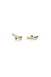 Lee earrings / pave diamond earrings