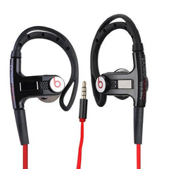 Beats By Dr. Dre Powerbeats In-Ear Stereo Headphones w/Inline Remote/Microphone, 3.5mm Jack (Black/Red)